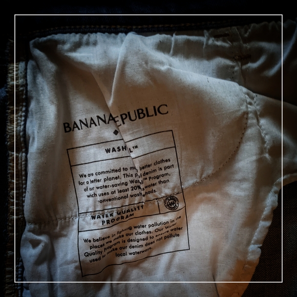 Banana Republic Blue Denim Pencil Button Down Midi Skirt Size 12 - Picture 3 of 5